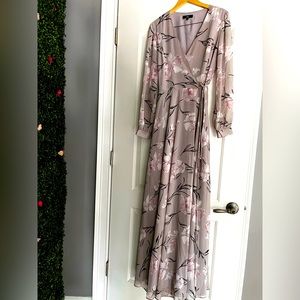 Long sleeve Wrap Dress